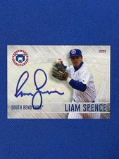 Liam Spence 2023 South Bend Cubs signed autograph auto baseball #28 JJ