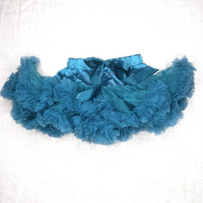 Infant Ballerina Tutu Costume Deep Teal Tulle Layered Ruffle Infant 18 to 36 mth