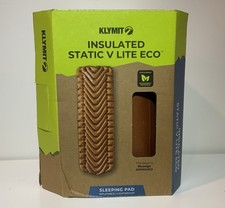 Klymit Insulated Static V Lite Eco Sleeping Pad Inflatable Lightweight Brown
