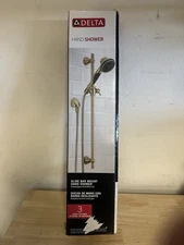 Delta 53021-CZ-PK 3 Spray Wall Handheld Shower Head Slide Bar Champagne Bronze