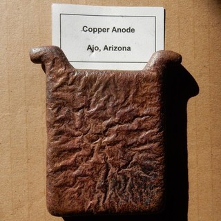 COPPER ANODE Mining Souvenir⚒️ AJO Arizona BILLY WILLIAMS Collection #1