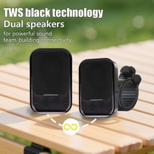 Wearable Speaker IPX7 Water Proof FM Wireless Traveling Bike Handlebar