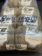 Ice Yarns 8 Skeins Sale Winter Grey Orange Copper New 37090