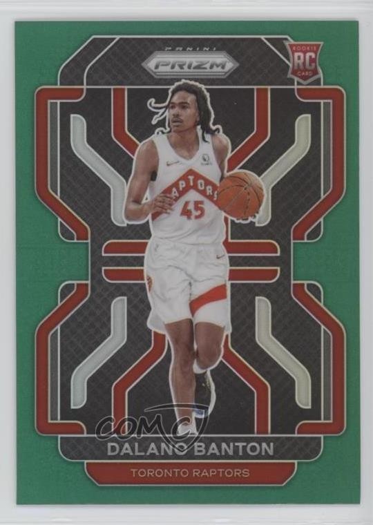 2021-22 Panini Prizm Green Prizm Dalano Banton #328 Rookie RC 0x49