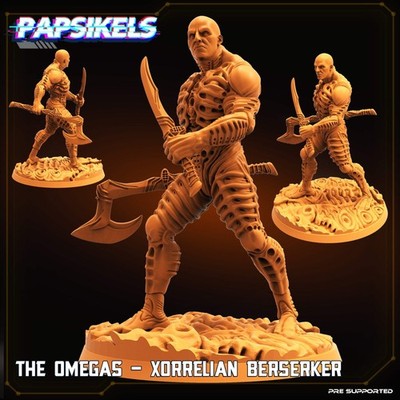 Xorrelian Berserker Omega Resin Miniatur - 32mm Tabletop RPG Alien Warrior Figur