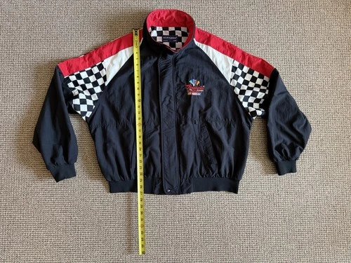 VTG 90’s NASCAR Raybestos Motorsport Racing Jacket XXL Swingster Nylon Checkered image 9
