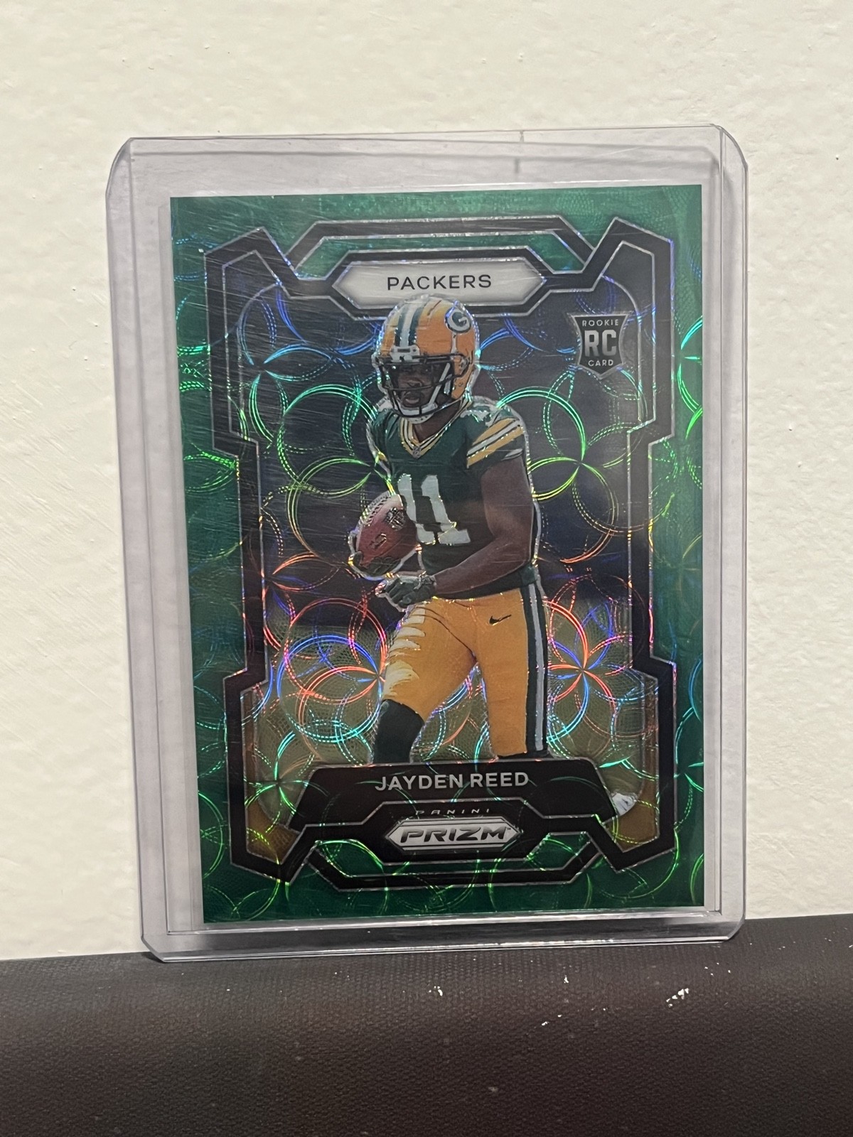 2023 Panini Prizm - Rookies Jayden Reed #334 Green Scope Prizm /75 (RC)
