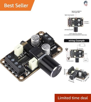 5W 2 Channel Digital Stereo Audio Amplifier Board 5V Surface Mount