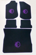 SET FEIN VELOURS Fußmatten + Kofferraum für VW Golf 2 II Fire and Ice Teppich