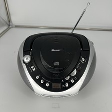 Memorex MP8806 Portable CD Boombox AM/FM Stereo Radio Powers On Silver 2008