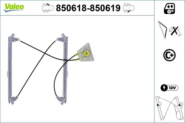Fensterheber Valeo 850618 FüR Audi A3 8PA 8P1 Sportback TSI Tfsi Power FSI TDI-image