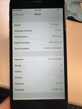 APPLE IPHONE 6 VZW 64GB MG632LL/A Black