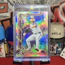 Topps Holiday 2025 Chrome Spencer Schwellenbach Refractor #HC199 /499
