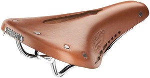 Selle Brooks B72 Vintage – Cuir Marron, Suspension – Pour Vélo Cruiser/Raleigh