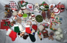 XL Lot Grab Bag Mixed Lot of Christmas Ornaments Hanging Christmas Tree Decor
