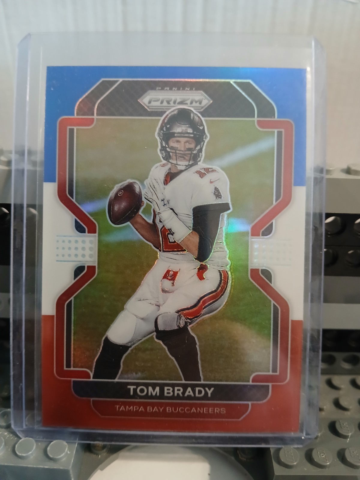 2021 Panini Prizm - Tom Brady - #294 - Red White & Blue Prizm - TB Buccaneers