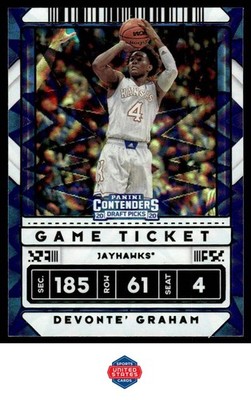 2020 Panini Contenders Draft Picks #31 Devonte' Graham Explosion