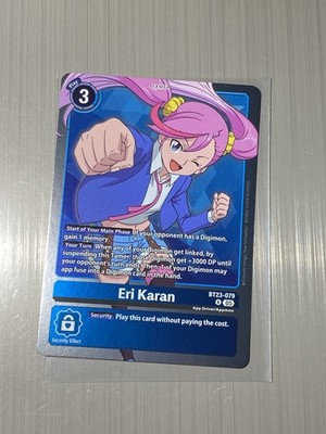 1x BT23-079 Eri Karan Hackers' Slumber Digimon Card Game x1