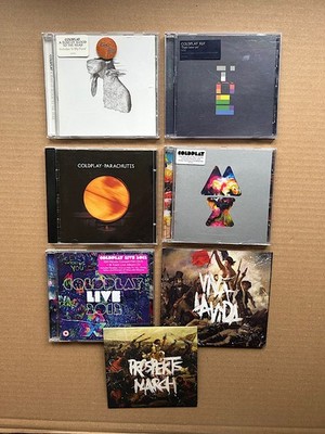 COLDPLAY - 7 X CDs - viva lavida/a rush of/X&Y/parachutes/mylo xyloto/live 2012
