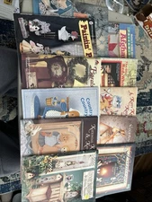 10 Vintage Crafters Books Painting Wood Holiday