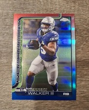 Kenneth Walker III #276 Red White And Blue REFRACTOR Seahawk 2025 Topps Chrome