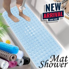 Extra Large Non Slip Bath Mat Bathtub Bathroom Strong Suction Rubber Shower Mat