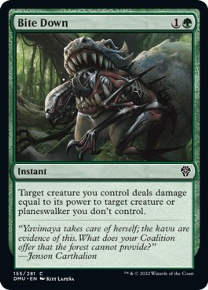 2022 Magic: The Gathering: Dominaria United - Bite Down (#155, C, Near Mint)