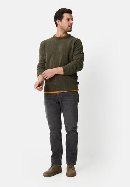 Herren Pullover Rundhalskragen 3XL WaldgrüN camel active Baumwolle Menswear-image