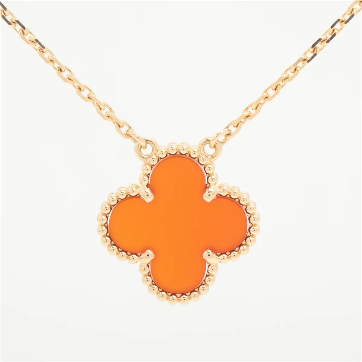 Van Cleef & Arpels ヴィンテージアルハンブラ カーネリアン 中古】VAN CLEEF & ARPELS VINTAGE ALHAMBRA CARNELIAN ヴァン