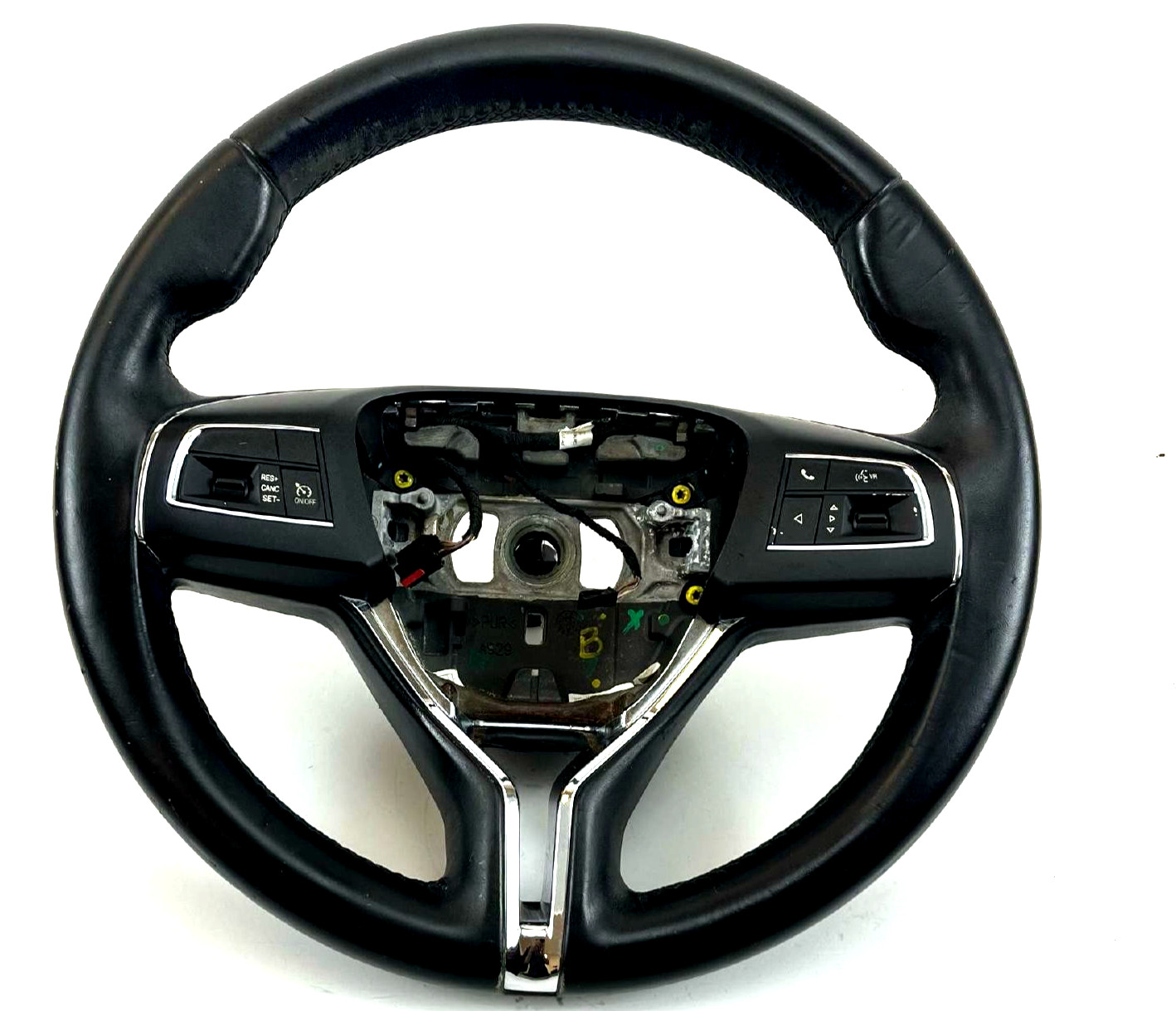 13-16 Maserati Quattroporte Ghibli Steering Wheel Black Leather OEM 1033814XXXC