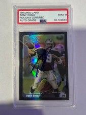 Tony Romo 2003 Bowman Chrome #144 Refractor /500 Psa/Dna Auto 9 RC
