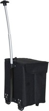 Smart Collapsible Rolling Organizer Utility Cart Basket Grocery Shopping Craft