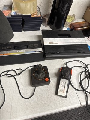 Two Atari  2600+ 7800 ProSystem Retro Vintage Video Game Console