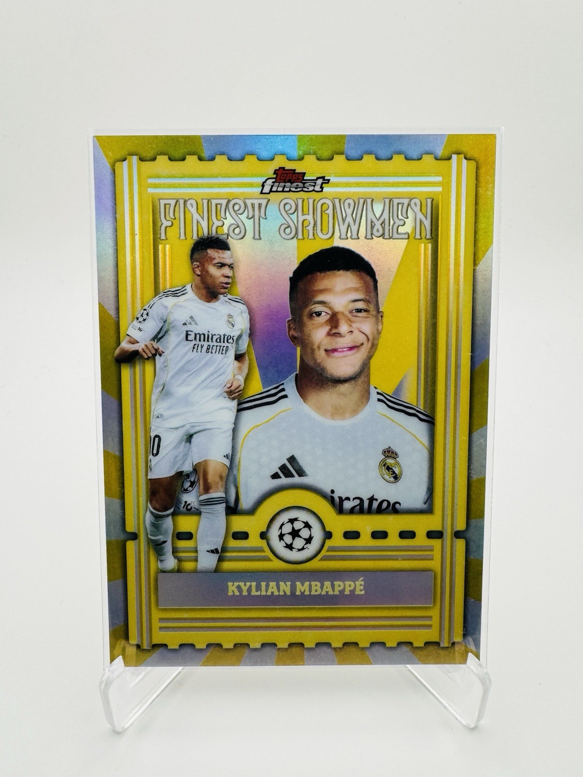 2025-26 Topps Finest UEFA Kylian Mbappe - Finest Showmen