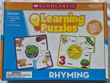 Scholastic 2 Sided Rhyming Learning Puzzles