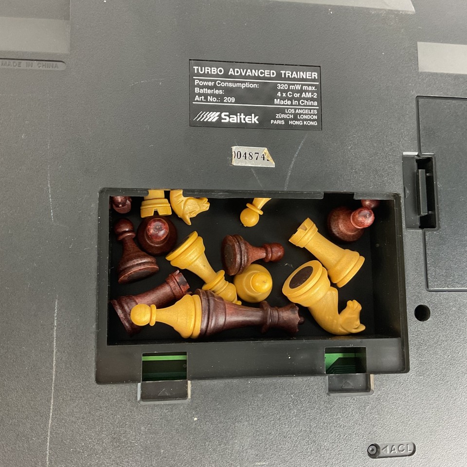 Ordinateur D'échecs SAITEK Kasparov Turbo Advanced Trainer - Jeu électronique Vintage
