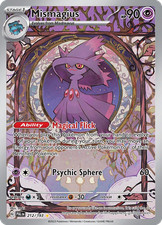 Mismagius 212/193 Illustration Rare Paldea Evolved Pokemon Holo MP