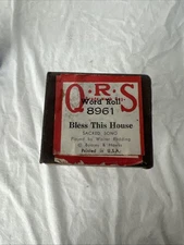 QRS Player Piano Word Roll Bless This House #8961
