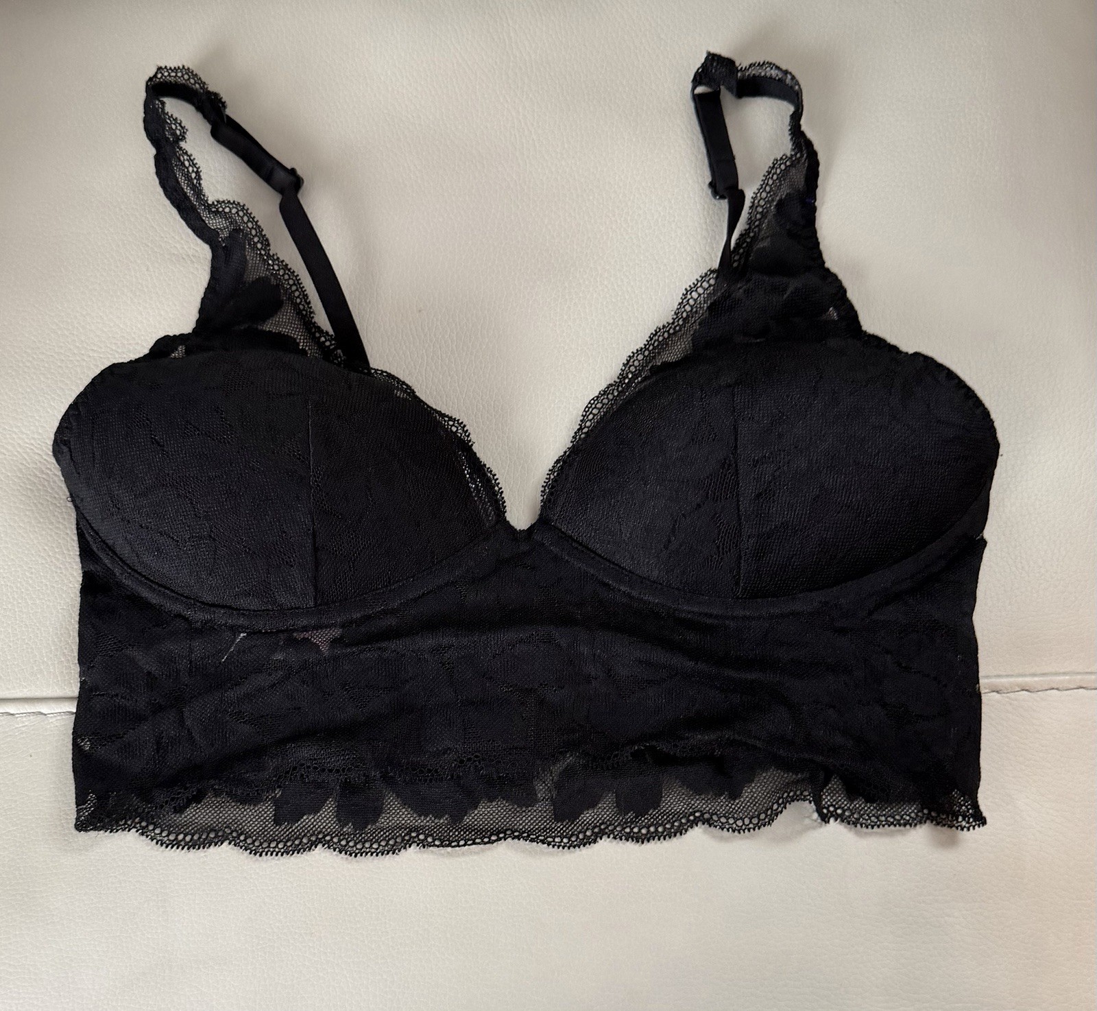 Victoria's Secret Pink Lace Push Up Bralette Medium