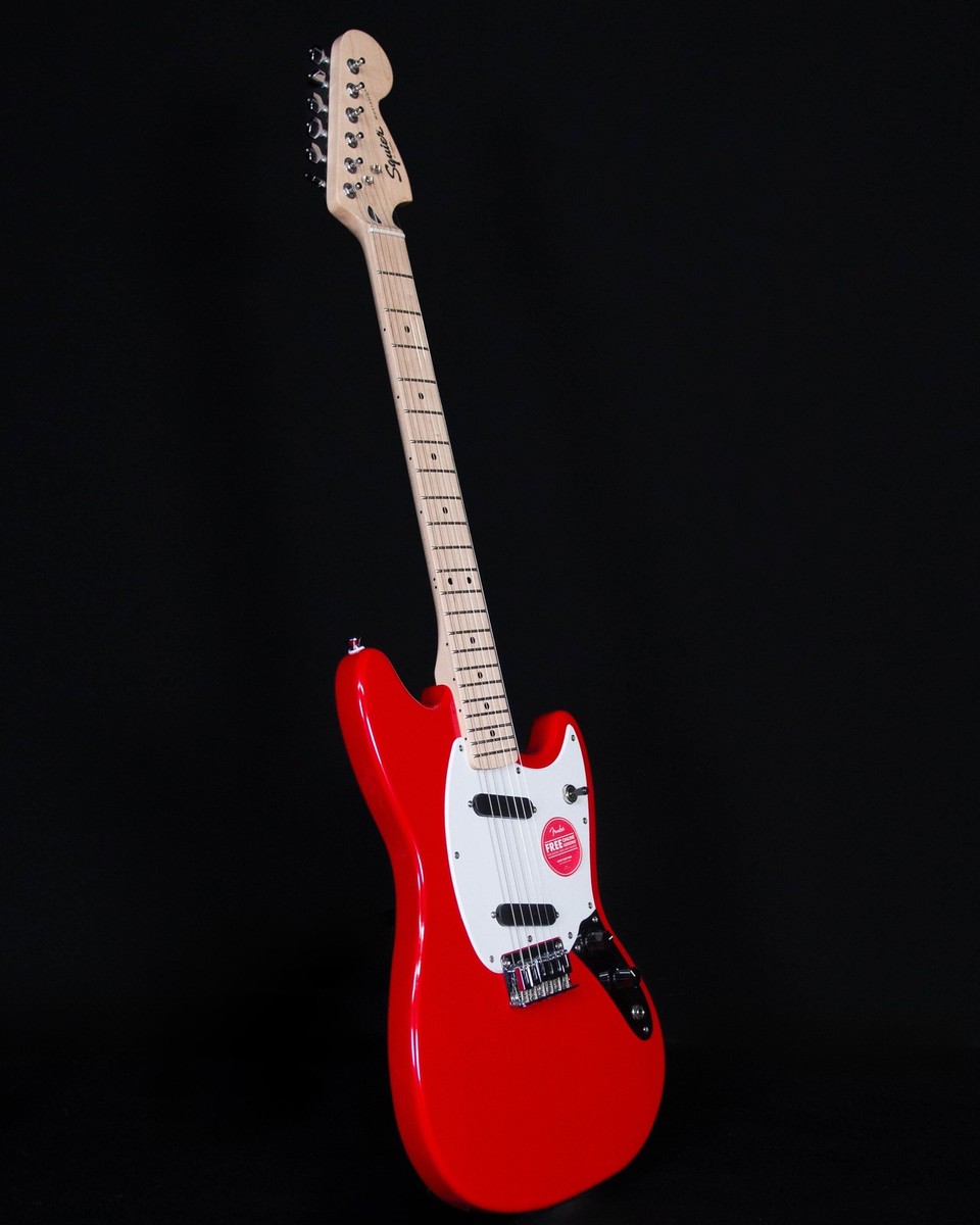 Squier Sonic Mustang, Maple FB, Torino Red | eBay