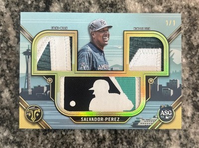 2024 Topps Triple Threads Salvador Perez MLB All-Stare Game Logo Patch Card 1/1
