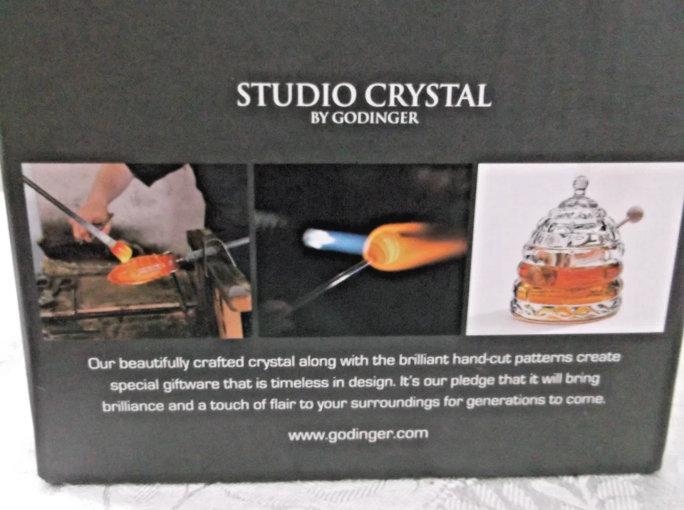 Tarro de miel Studio Crystal Beehive de Godinger Foto 2 de 4