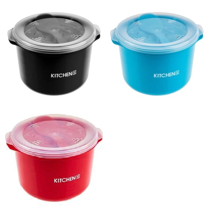 *Kitchen HQ Microwave Rice / Veggie/ Steamer Cooker w/Accessories—Pick Color