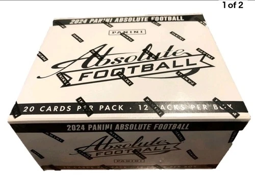 2024 Panini Absolute Football Factory Sealed 12 Pack Fat Pack Box LOT OF 2