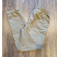 Levi s Boys Green Jogger Pants Cotton Twill Elastic Waist Drawstring Size L