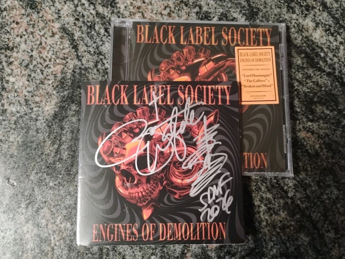 Autographed Zakk Wylde BLack Label Society Engines of Demolition
