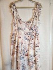 Cider NWT Sweetheart Neckline & Bodice Floral Ruffle Dress Sz 1X