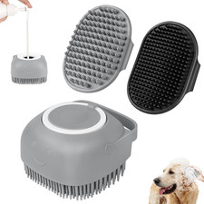 Comotech 6PCS Dog Bath Brush  Dog Toothbrush  Adjustable Handle Shampoo Brush