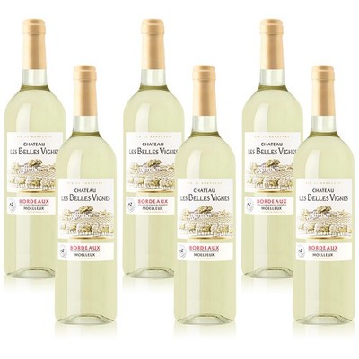 Château Les Belles Vignes Bordeaux Moelleux AOP, lieblich, Weinpaket (6x0.75l)