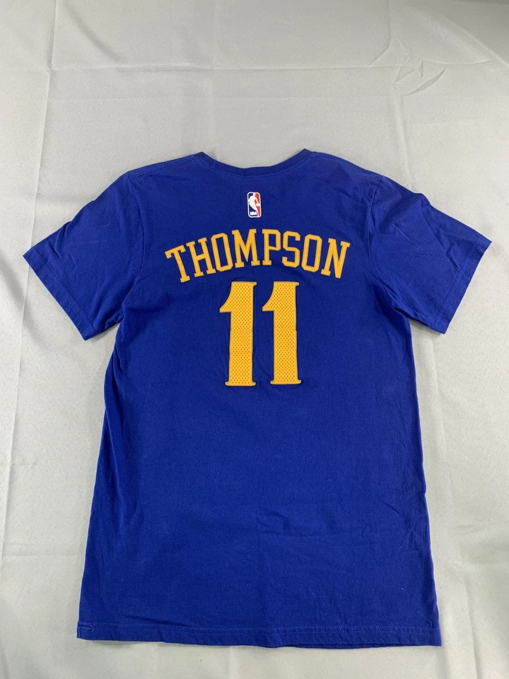Camisa Golden State Warriors Para Hombre Pequeña NBA Baloncesto Klay Thompson 11 Adidas Foto 2 de 4